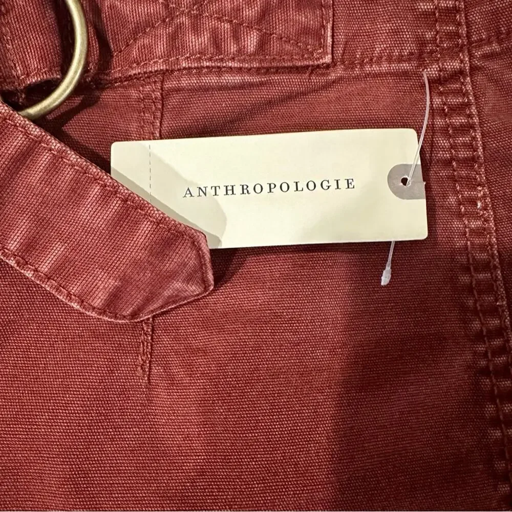 Anthropologie Pilcro Belted Camp Shorts, Cedar, 26, NWT - Picture 7 of 9